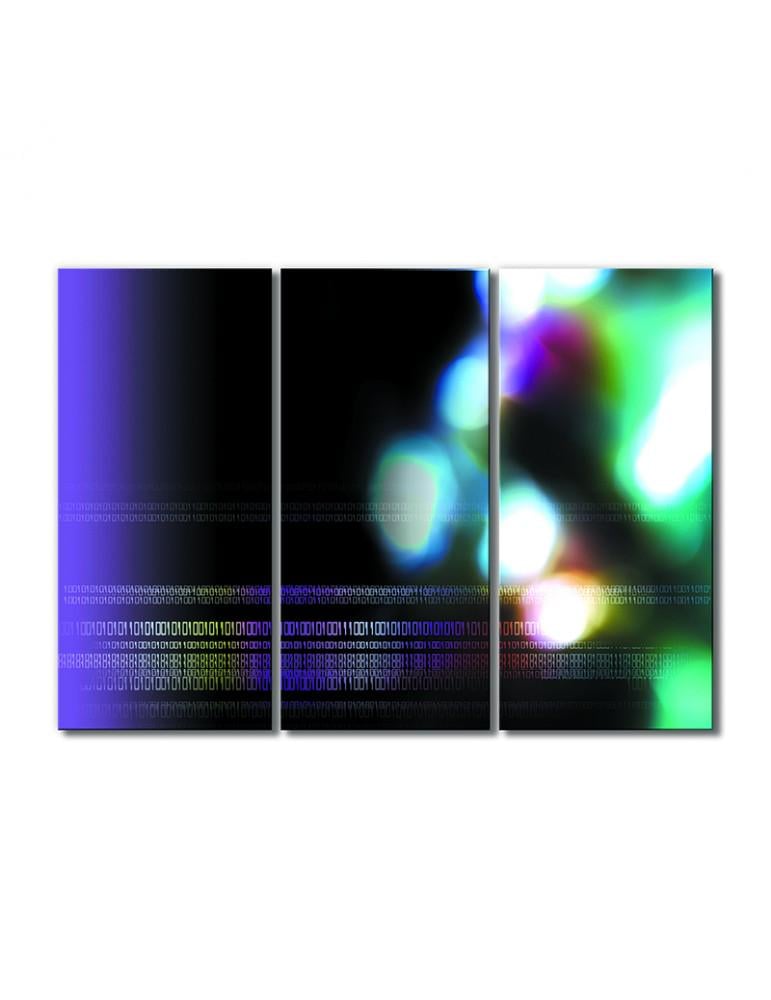 Картина модульная Оцифровка иллюзий 3 модуля 90x135 см (011103Abstrakciya)