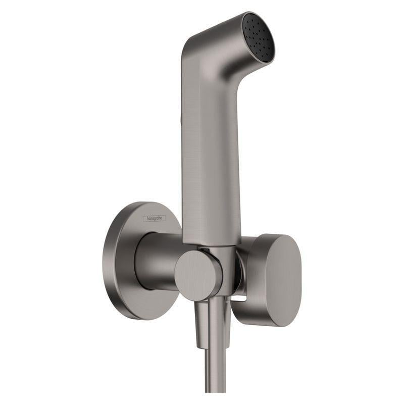 Душ гігієнічний Hansgrohe S EcoSmart+ на змішану воду Чорний/Хром матовий (29232340)