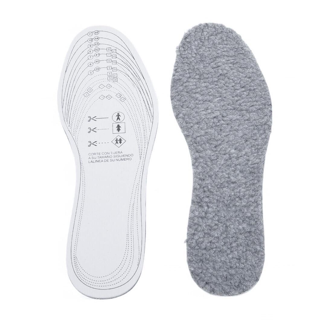 Устілки для взуття обрізні Insoles Health універсальні з овчини та латексу р. 36–46 Сірий (7G-F-7711A)