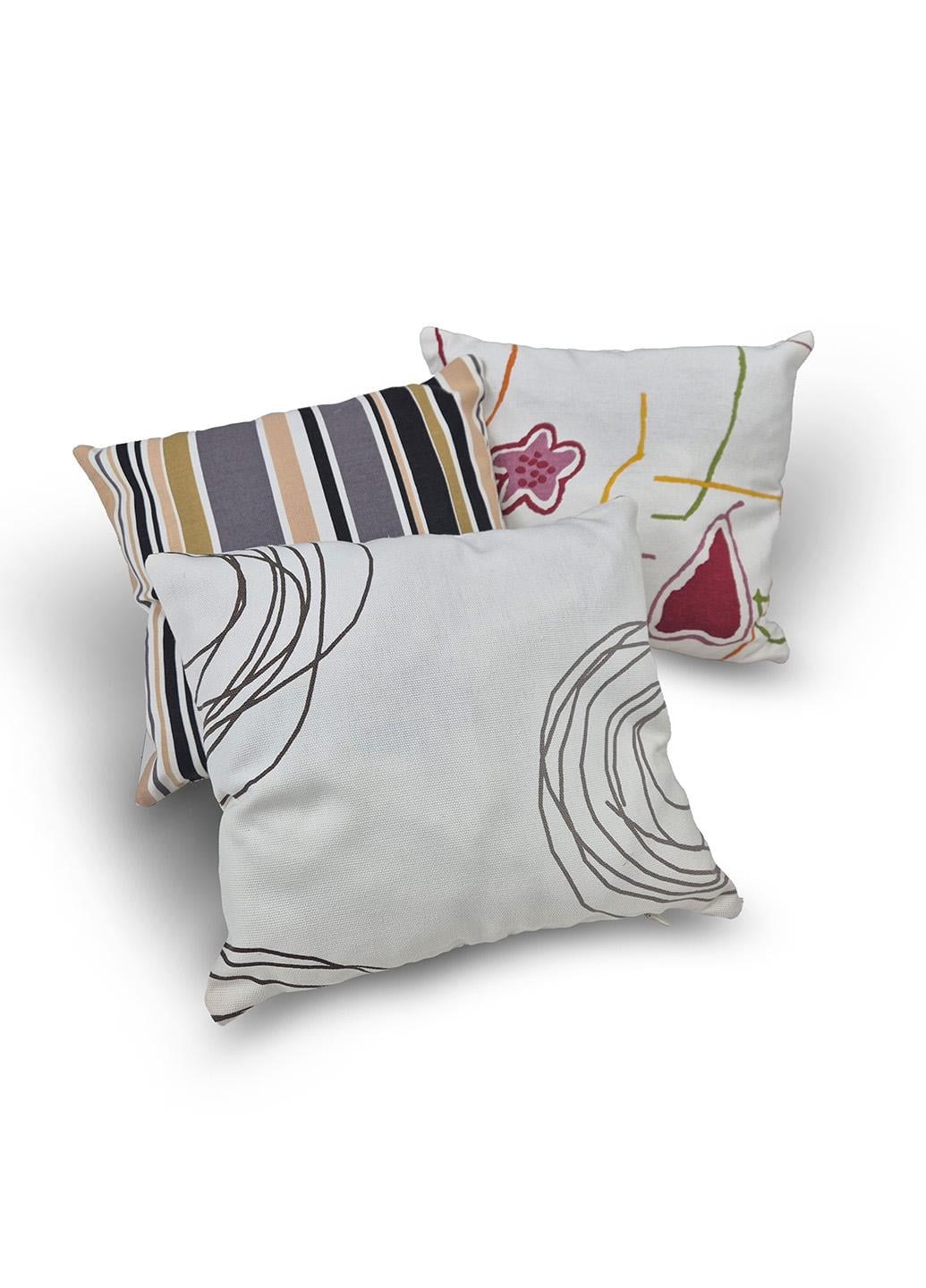 Комплект декоративних подушок Firanka Abstract 33х30 см 3 шт. Молочний (п_0830)