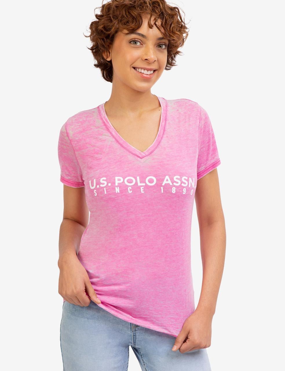 Футболка женская US Polo ASSN TWIST NECK L Розовый (2463299138145) Футболка женская US Polo ASSN TWIST NECK L Розовый (2463299138145)
