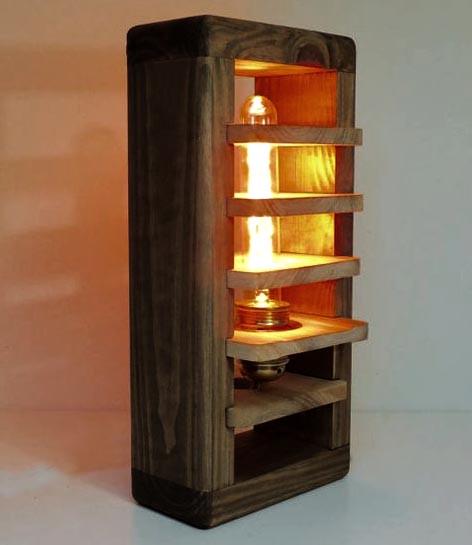 Світильник настінний з дерева Рейно Капучино (БРА-004909)