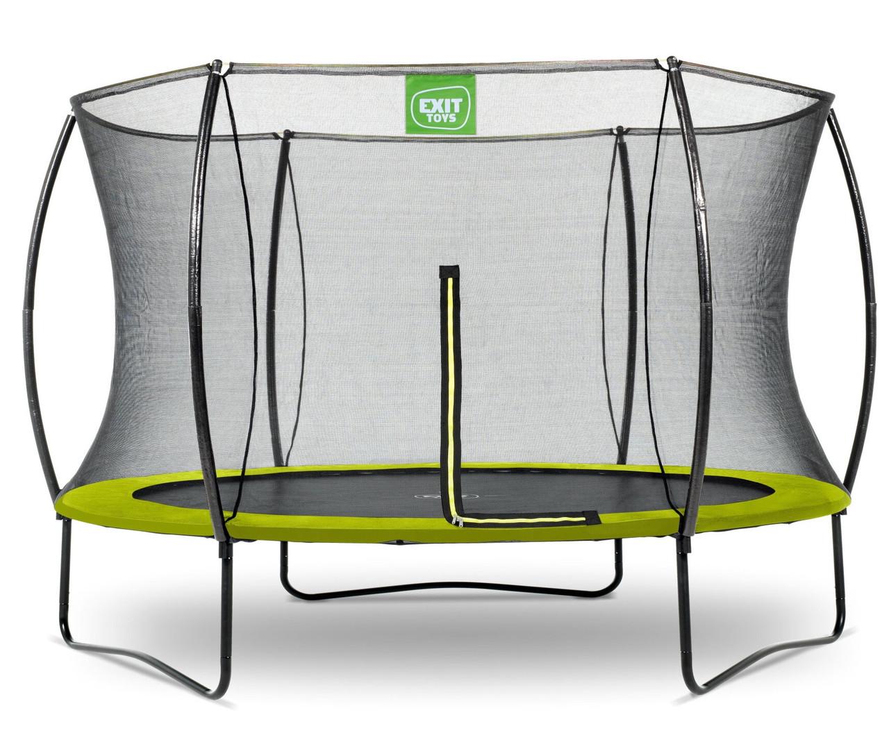 Батут Exit Toys Silhouette 305 см с защитной сеткой Зеленый