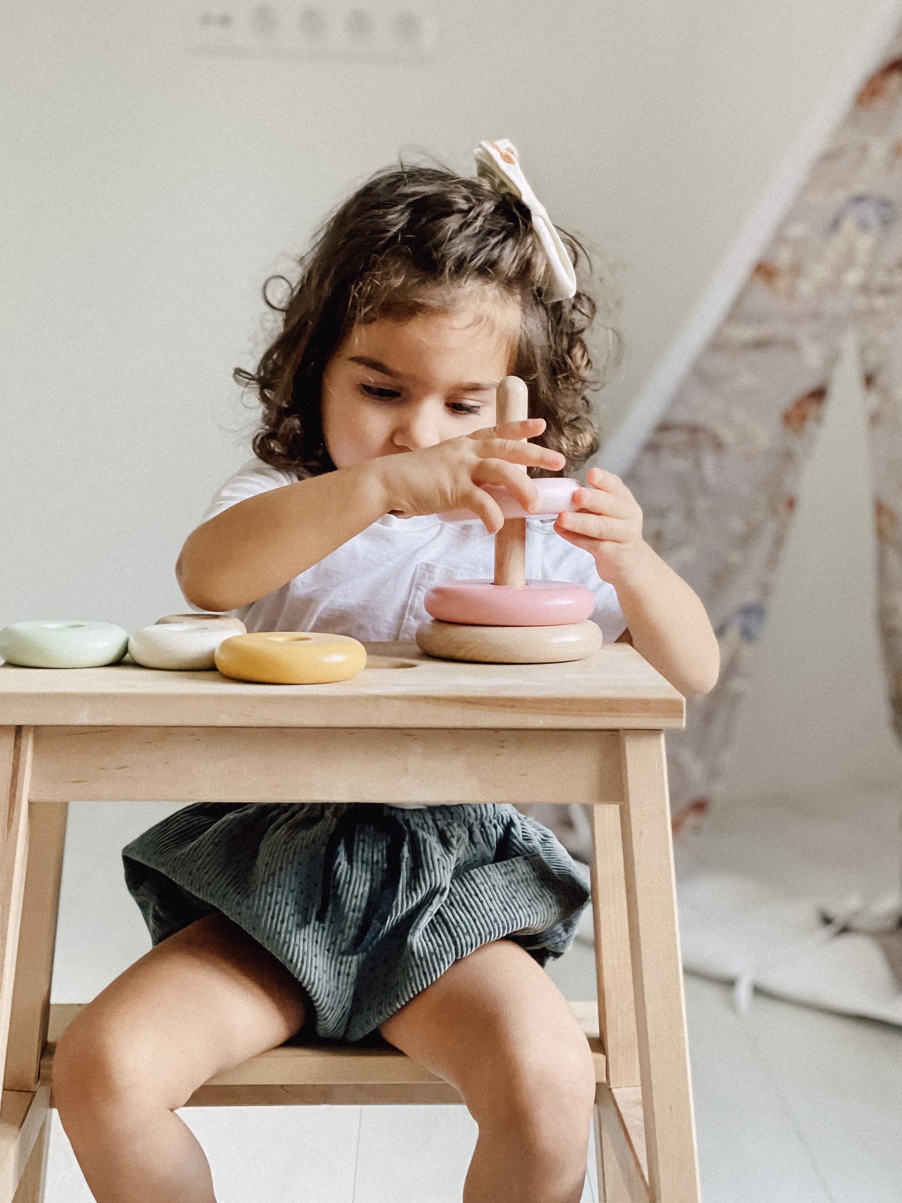 Дерев'яна піраміда Just Kids Fancy pink (10069) - фото 4 Дерев'яна піраміда Just Kids Fancy pink (10069) - фото 4