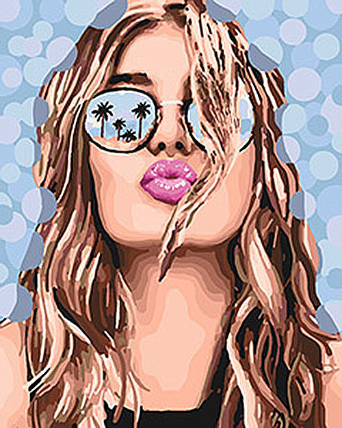 Картина по номерам Поцелуй лета 40х50 см (KHO4564)