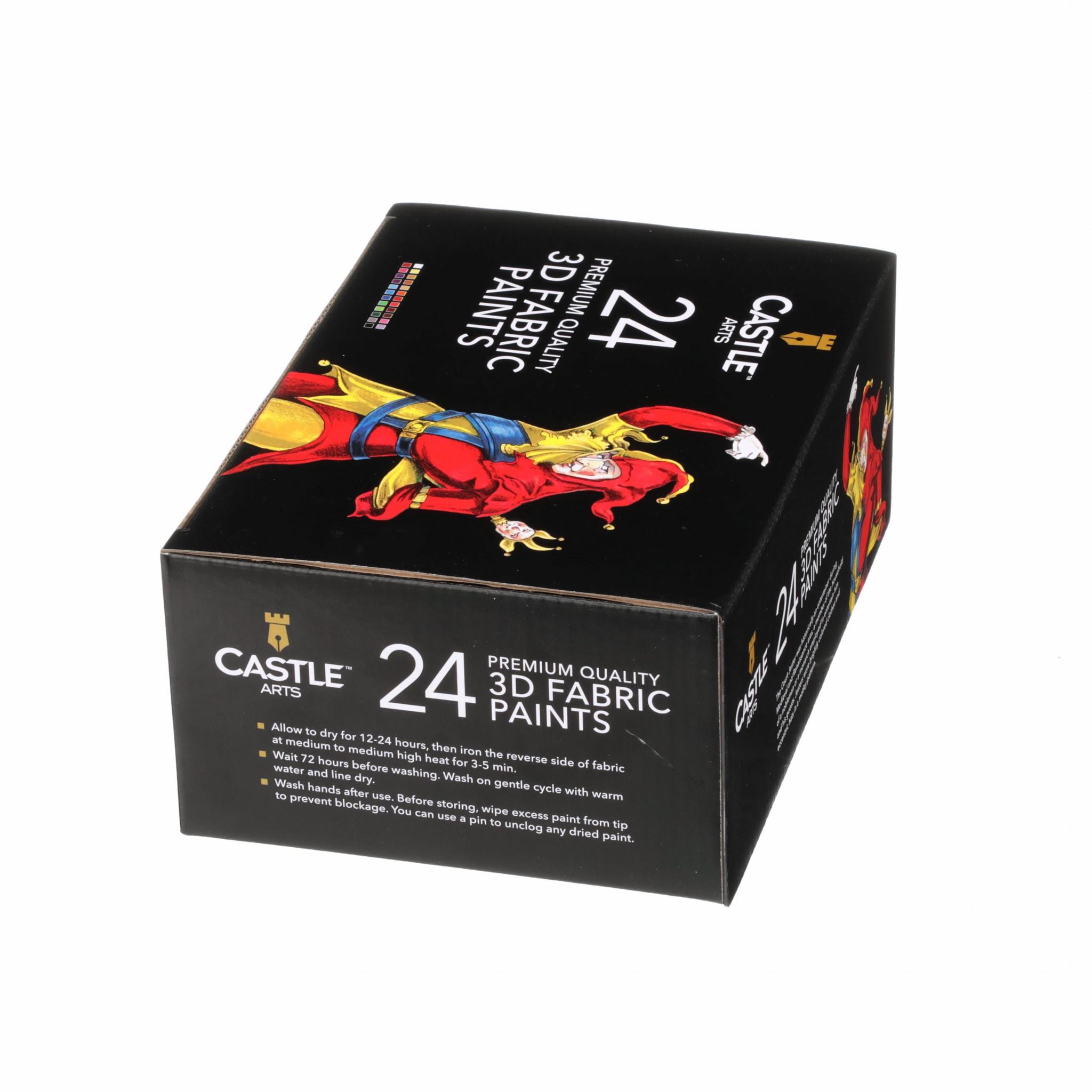 Стійка фарба для розпису по тканині CASTLE 3D Fabric Paint по 29 мл 24 шт. (1528) - фото 8 Стійка фарба для розпису по тканині CASTLE 3D Fabric Paint по 29 мл 24 шт. (1528) - фото 8