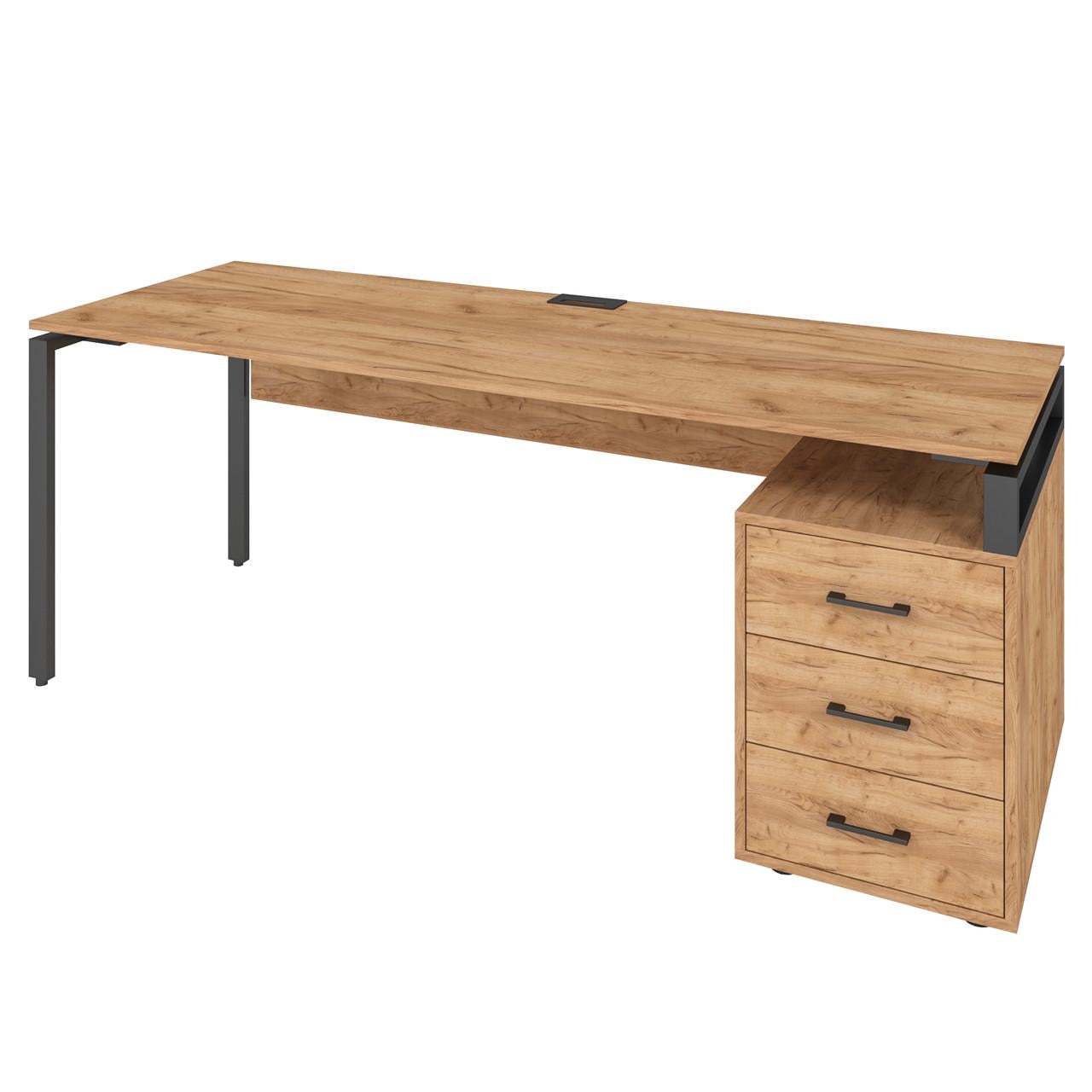 Офісний письмовий стіл Loft Details LM200 Дуб крафт золотий (131143)