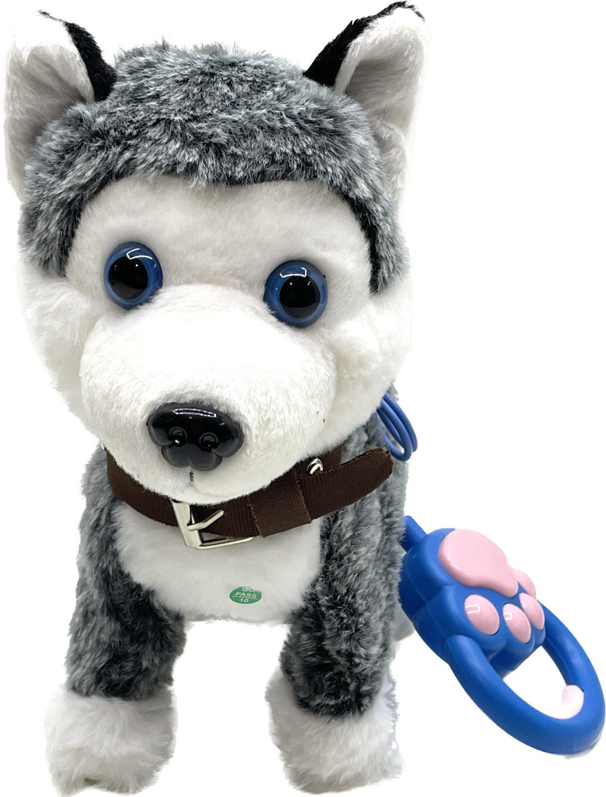 Собачка інтерактивна Limo Toy на д/в музична/ходить/махає хвостиком 23 см Темно-сірий (M 5691 I UA)