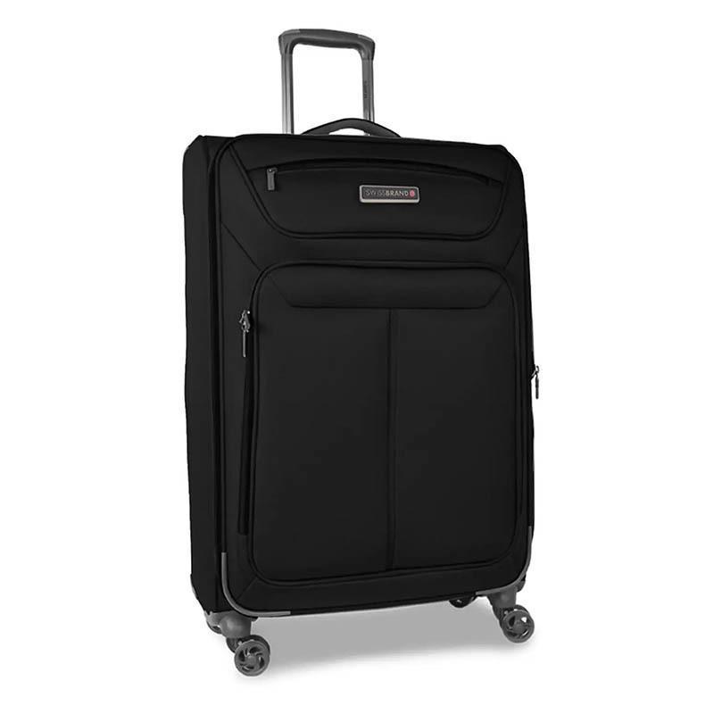 Валіза на 4-х колесах Swissbrand Austria M 71-78 л Black (DAS301854) - фото 1