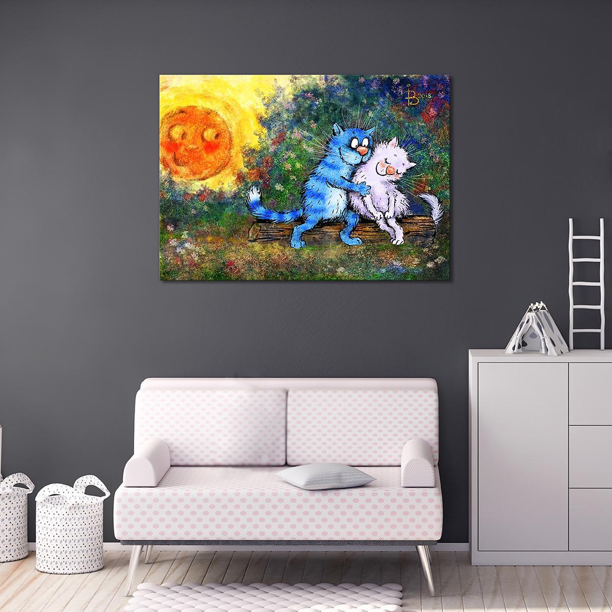 Модульная картина Свидание на закате 1 модуль 80x120 см