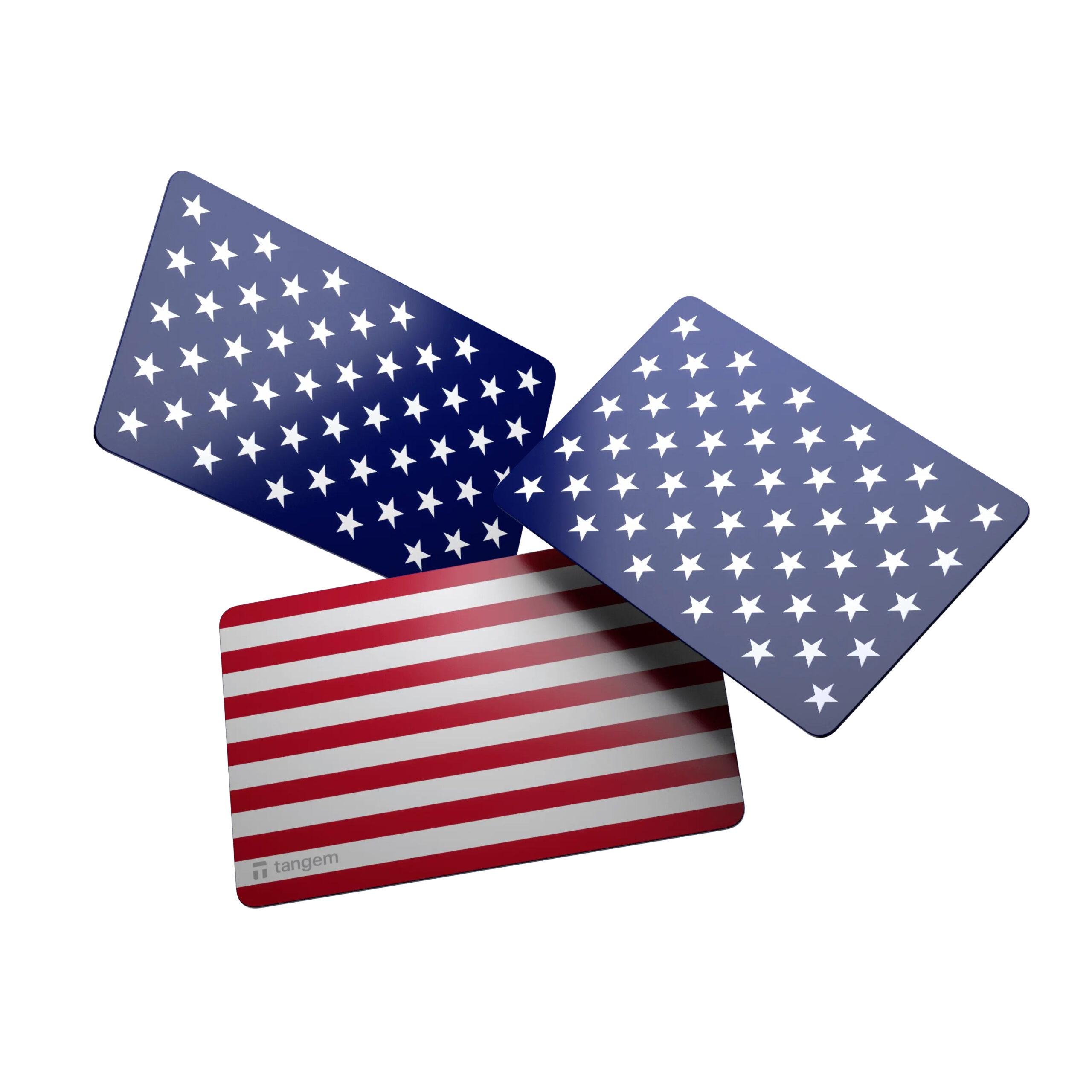 Криптокошелек Tangem 2,0 Wallet Hold Your Freedom Collection 3 шт. (TG-USA)