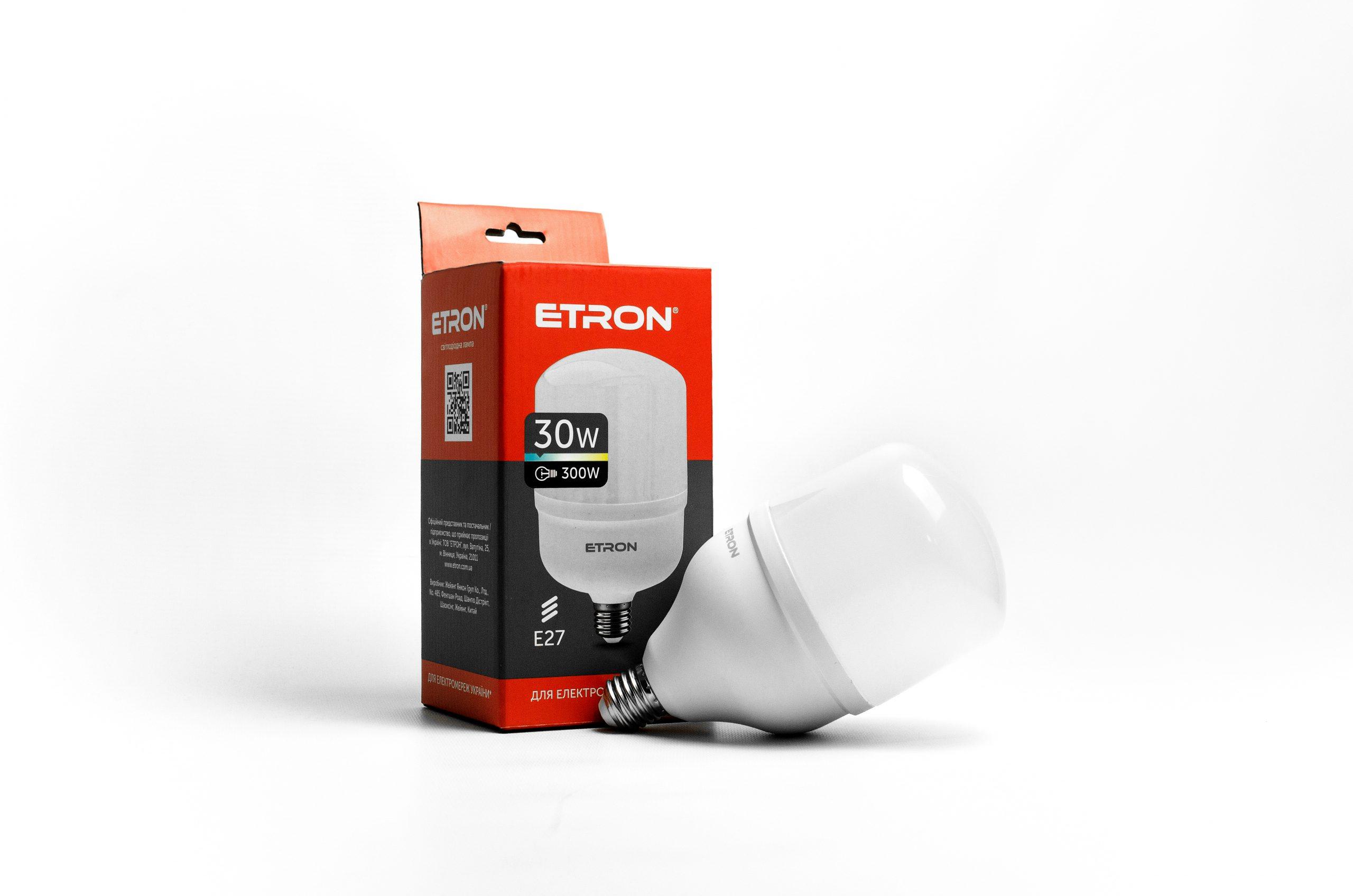 Лампа LED ETRON High Power 1-EHP-303 T100 30W 6500K 220V E27