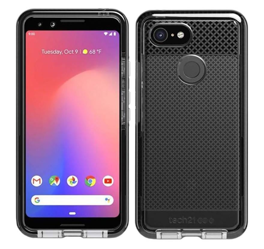 Противоударный чехол прозрачный Tech21 Evo Check для Google Pixel 3 Smokey Black - фото 5