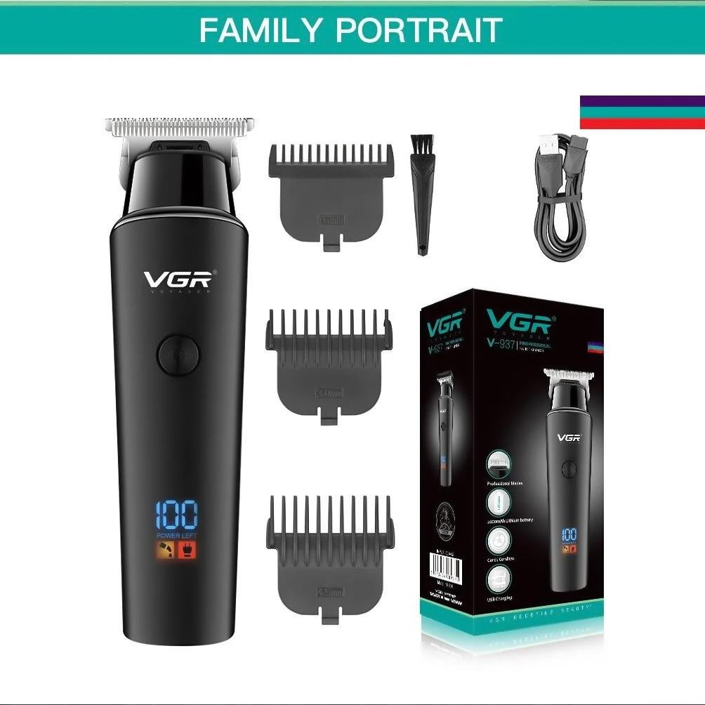 Машинка для гоління акумуляторна VGR V-937 Hair Trimmer (1010296-Black) - фото 6