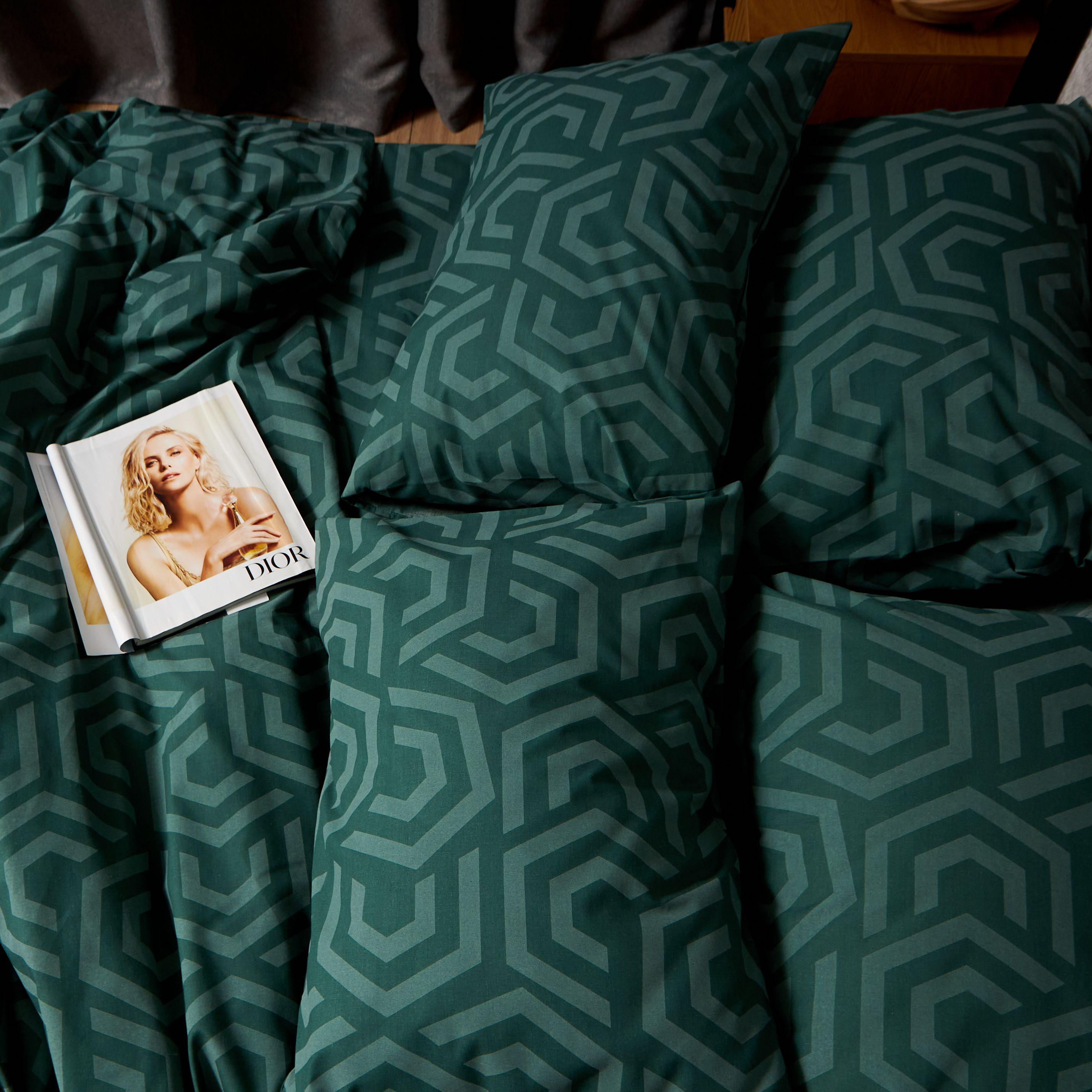 Набор наволочек Moon&Star Бязь Gold Люкс 70х70 см 2 шт. Emerald Maze (MS-840001343) - фото 4 Набор наволочек Moon&Star Бязь Gold Люкс 70х70 см 2 шт. Emerald Maze (MS-840001343) - фото 4