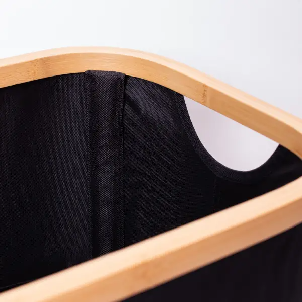 Органайзер для хранения вещей тканевый с бамбуковой рамой 38х26х18 см - фото 5 Органайзер для хранения вещей тканевый с бамбуковой рамой 38х26х18 см - фото 5