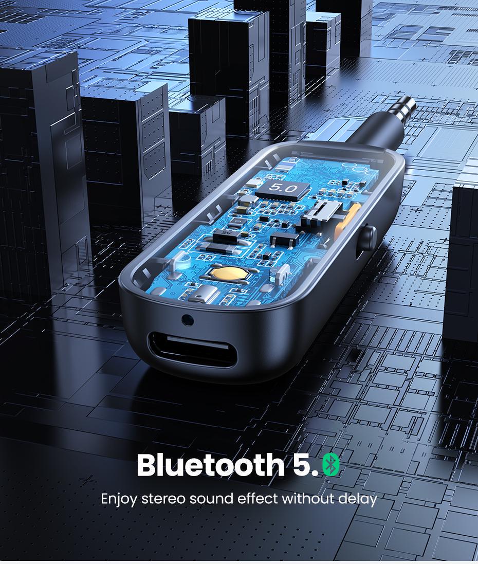 Адаптер UGREEN Bluetooth 5.0 приймач-передавач USB-3,5 мм minijack AUX стерео Чорний (80893) - фото 19