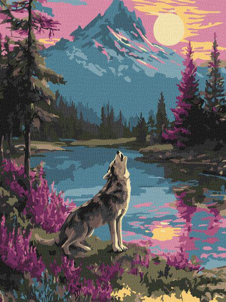Картина за номерами Ideyka Самотній вовк 30x40 см (Id-KHO6820)