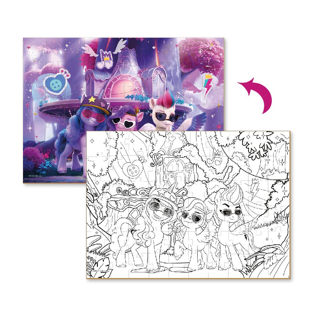 Пазл-раскраска картонный Раскраска Dodo My Little Pony Вечеринка 60 деталей - фото 3