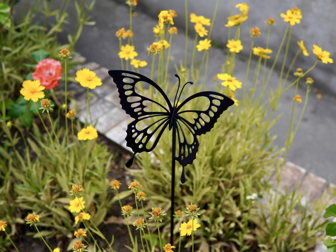 Садовая фигура Бабочка Papilio Palinurus металлическая для сада/подворья/клумбы (DCR070) - фото 5 Садовая фигура Бабочка Papilio Palinurus металлическая для сада/подворья/клумбы (DCR070) - фото 5