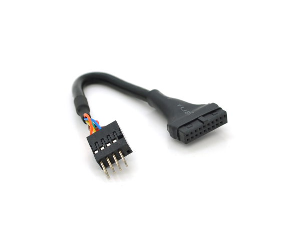 Переходник для материнской платы VOLTRONIC USB 3.0 - USB 2.0 20 pin F - 8 pin M Black (26450551)