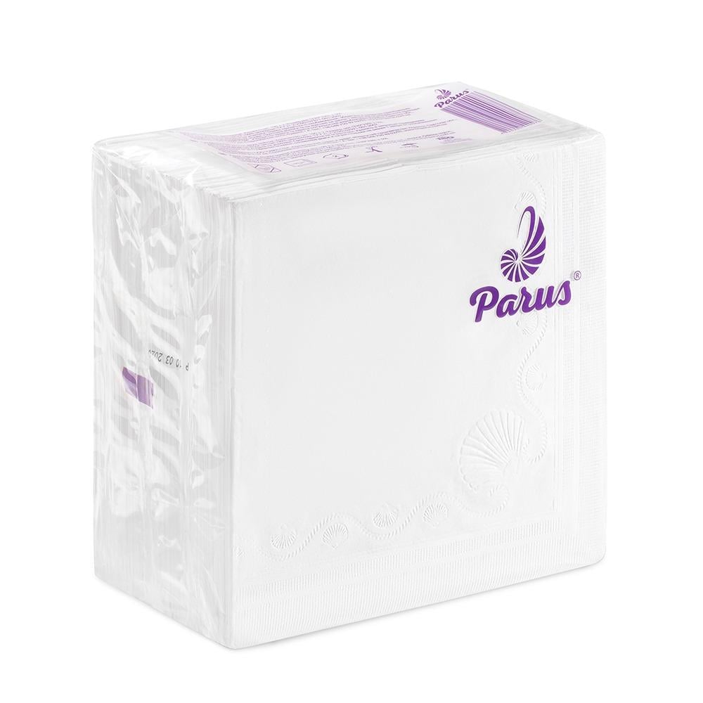 Салфетки бумажные Parus 2 слоя 33x33 см 100 шт. Белый (НФ-00008179)