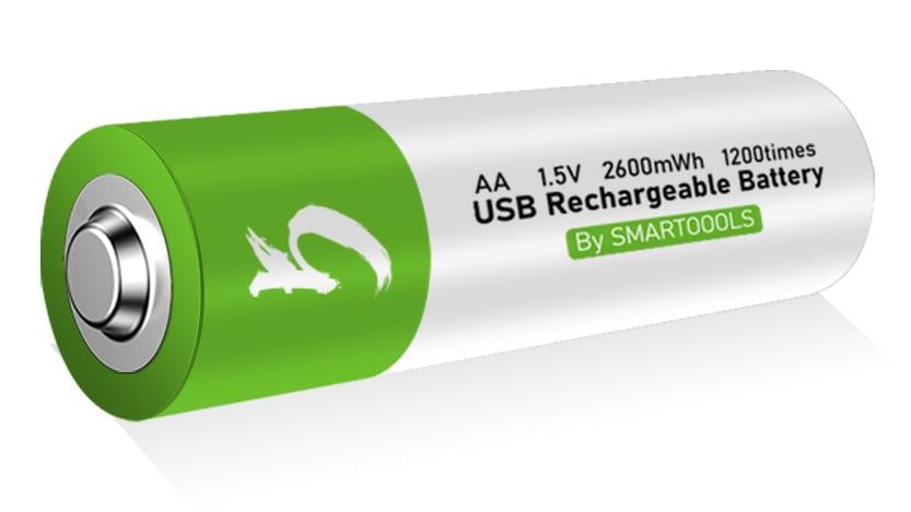 Аккумулятор АА с зарядкой от Micro USB 2600 мАч (2-0-15)