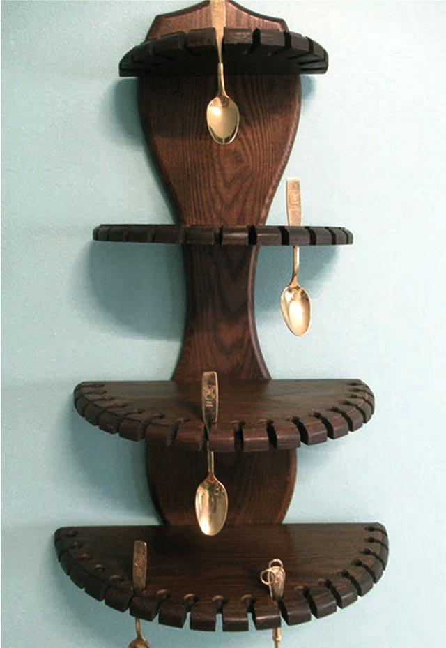 Полка для коллекции ложек Снильд Капучино (ПКЛ-002709)