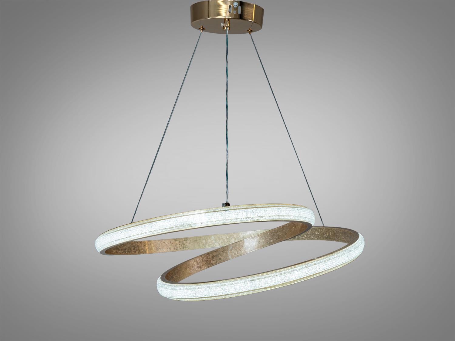 Люстра подвесная LED Diasha 65 Вт Золотой (XH1017/600G)