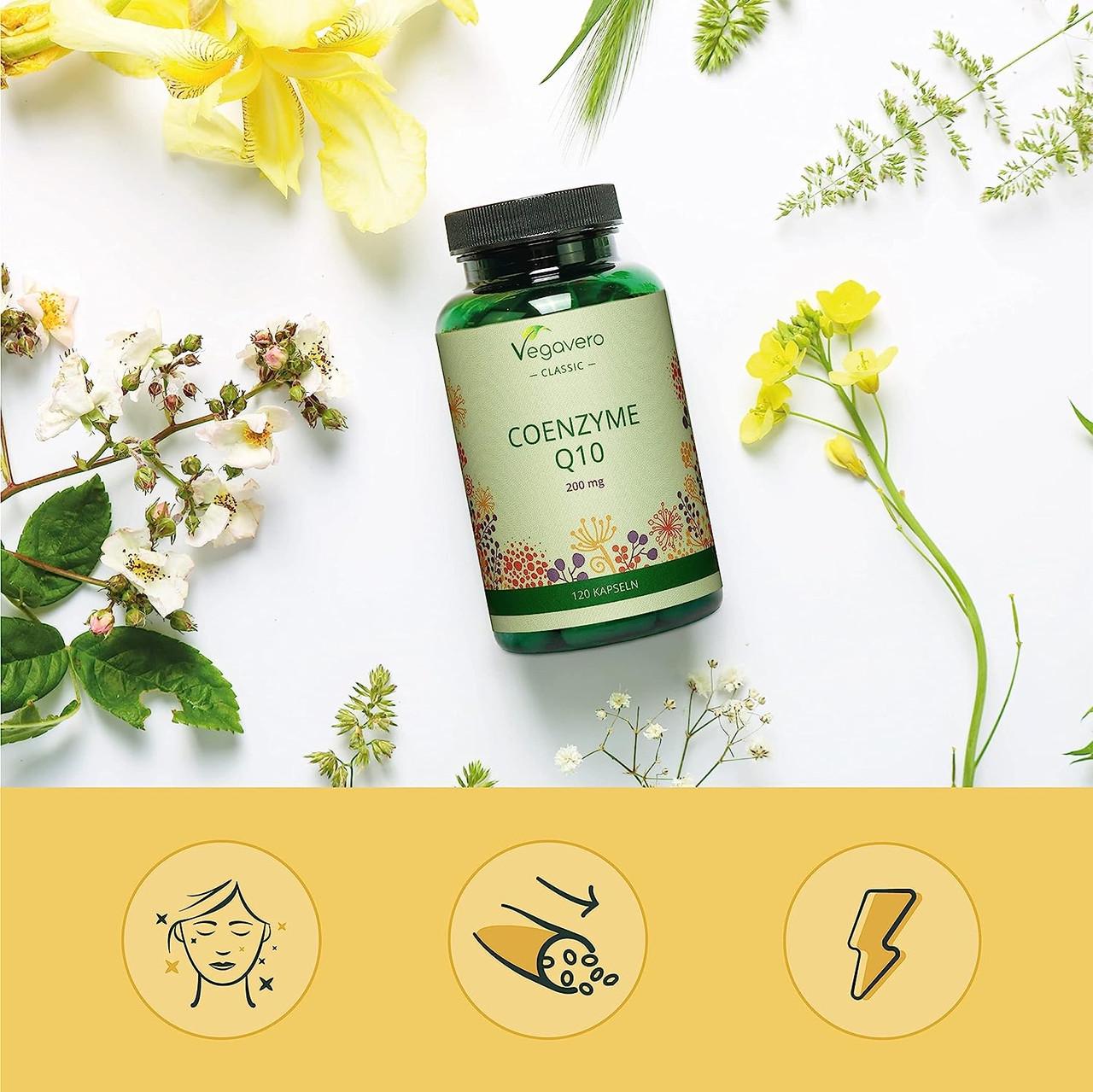 Витамины для иммунитета Vegavero Коэнзим Q10 200 мг 120 капс. (50094592) - фото 2