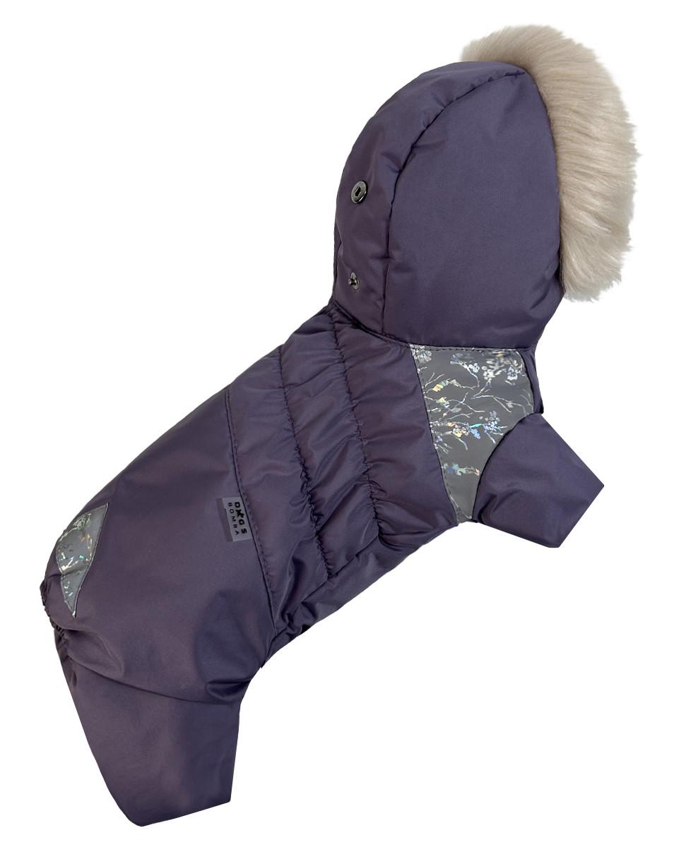 Комбінезон зимовий для собак дівчат Dogs Bomba р. 3 Фіолетовий - фото 5