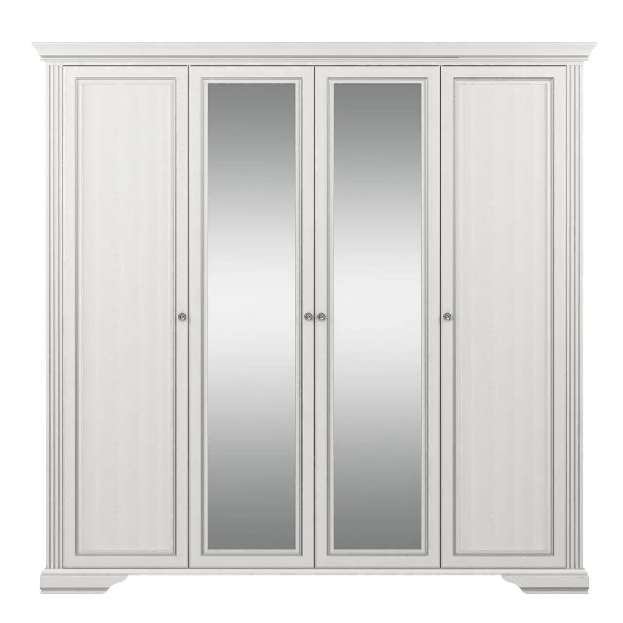 Шафа Gerbor Holding Вайт 4D 2S ДСП/МДФ/Дзеркало Ясен сніжний/Сосна срібна Шафа Gerbor Holding Вайт 4D 2S ДСП/МДФ/Дзеркало Ясен сніжний/Сосна срібна