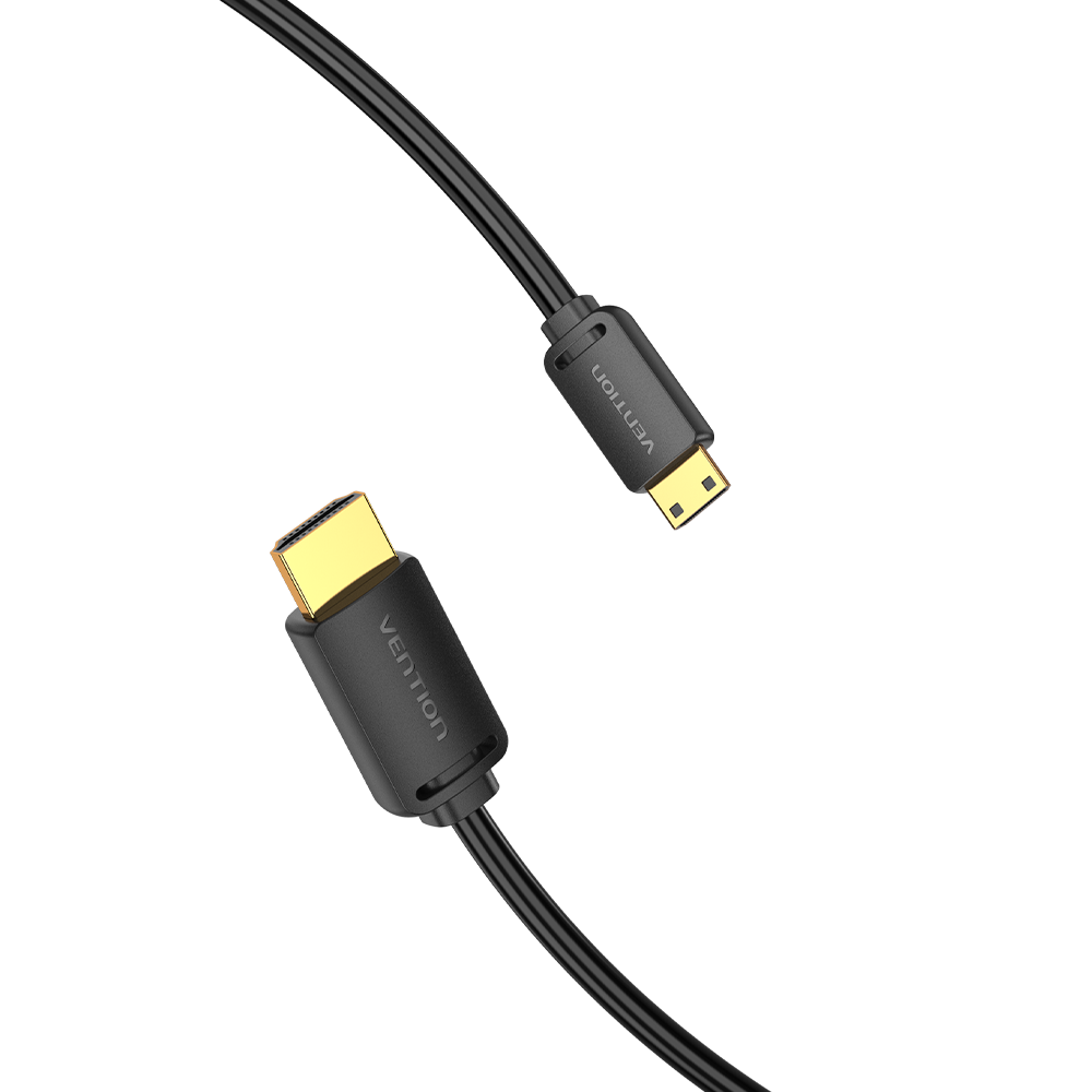 Кабель двунаправленный Vention mini HDMI-HDMI 2.0 4K 60Hz 18 Гбит/с HDR 3D Dolby 1080P 120Hz HDMI-C на HDMI-A 2 м Черный (AGHBH) - фото 15