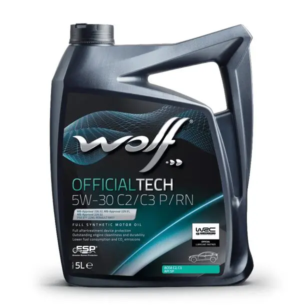Моторное масло WOLF Officialtech C2/C3 P/RN 5W-30 5 л (1052550)