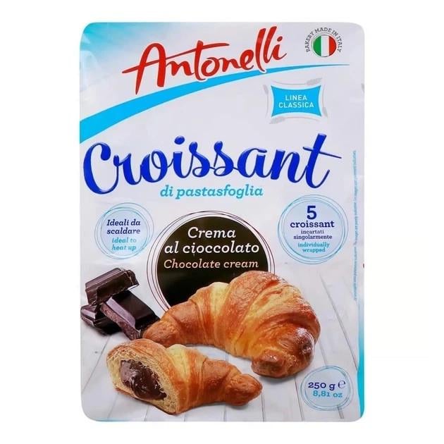 Круассаны Antonelli Croissant с шоколадным кремом 250 г Круассаны Antonelli Croissant с шоколадным кремом 250 г