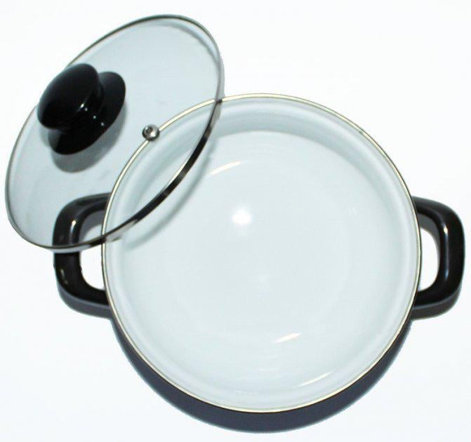 Набір каструль Bon appetit 3 шт. емальовані Чорний - фото 3 Набір каструль Bon appetit 3 шт. емальовані Чорний - фото 3