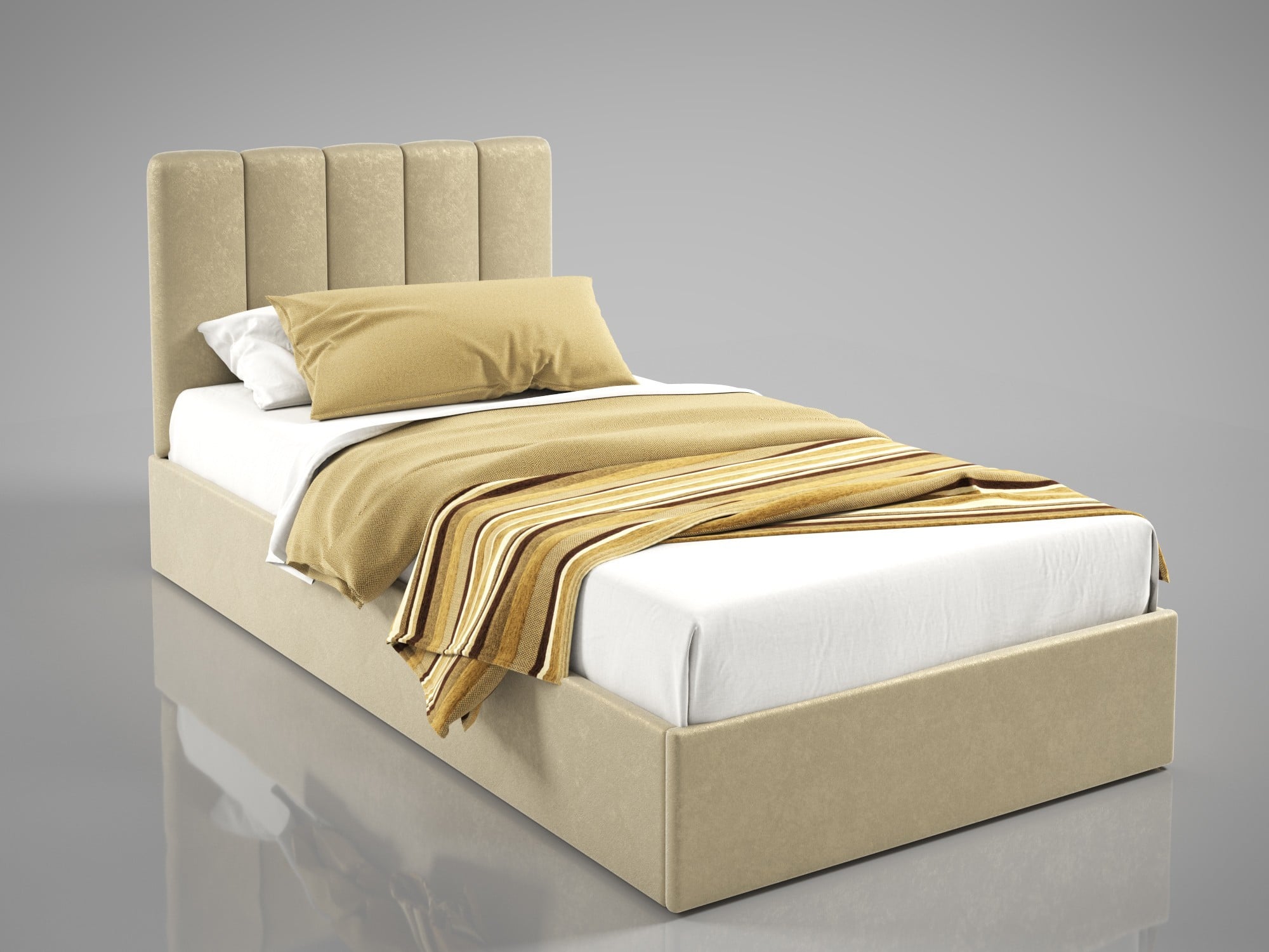 Кровать BNB BacardiDesign без подъемного механизма 80x200 см Бежевый (r2_sent_159)