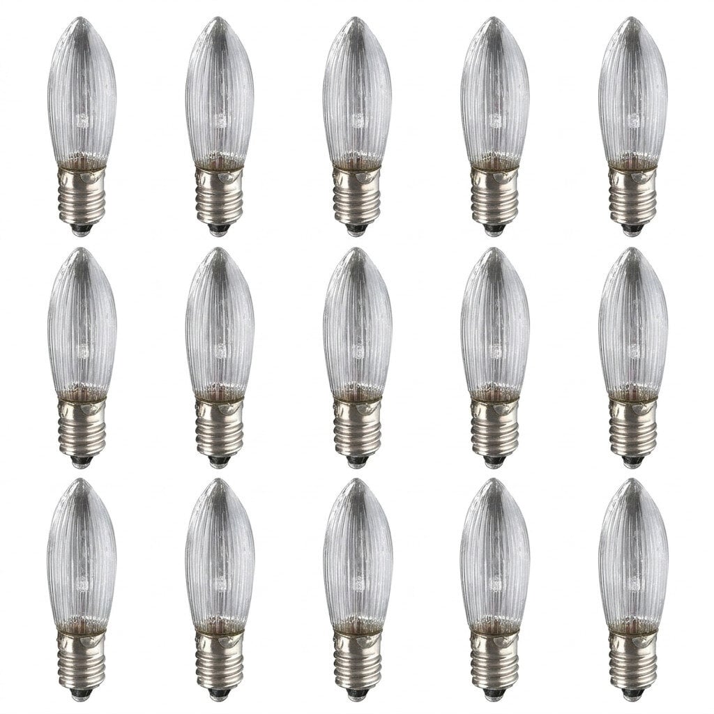 Лампочка MeetUs Е10 10-55V для гирлянд и светильников диодная LED 15 шт.