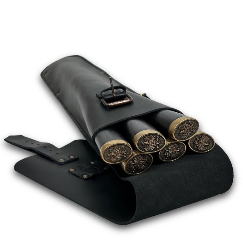 Набор шампуров BS60 Польский герб в чехле из кожи