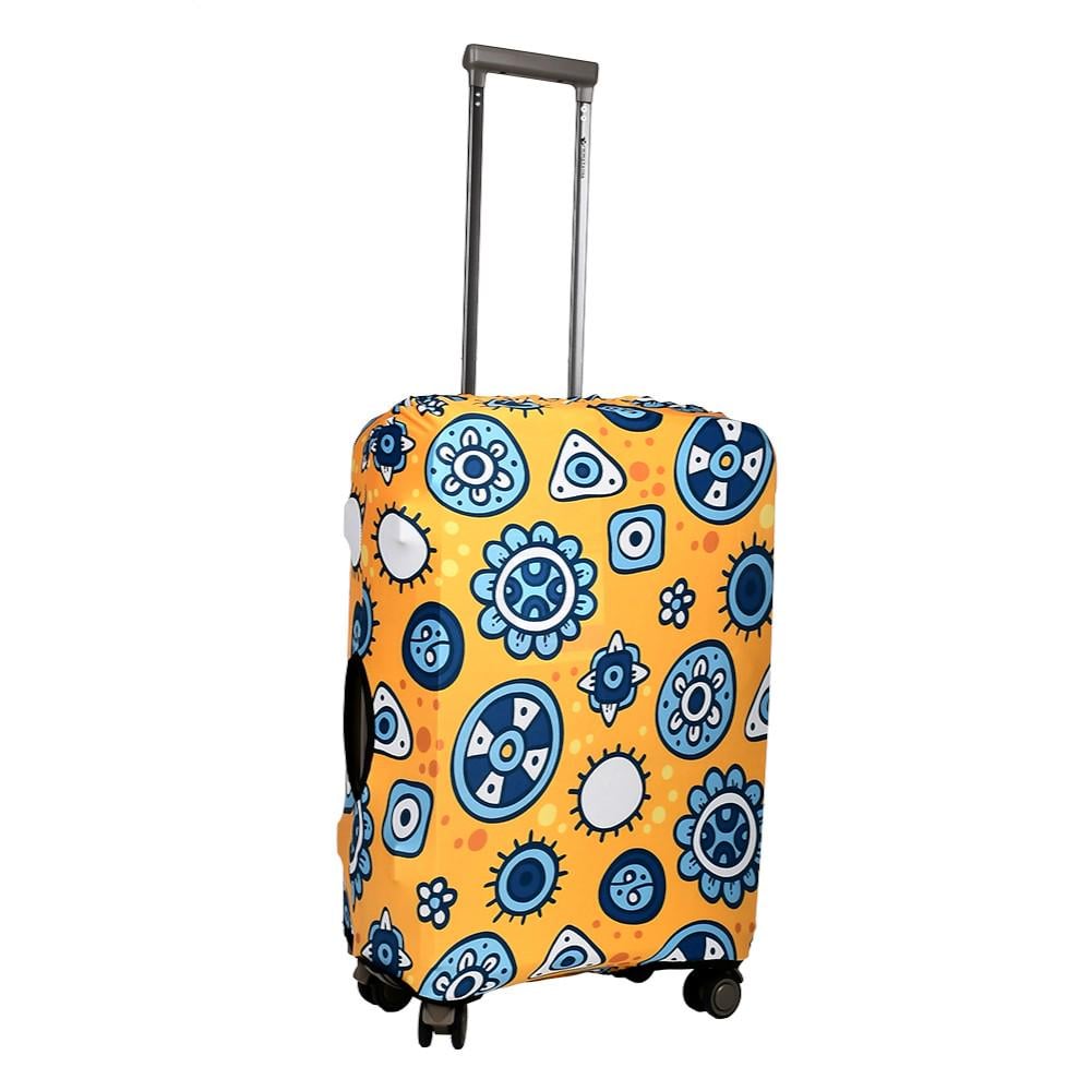 Чехол для чемодана R100605-M с ярким принтом 22-24" Желтый (29424730) - фото 1 Чехол для чемодана R100605-M с ярким принтом 22-24" Желтый (29424730) - фото 1