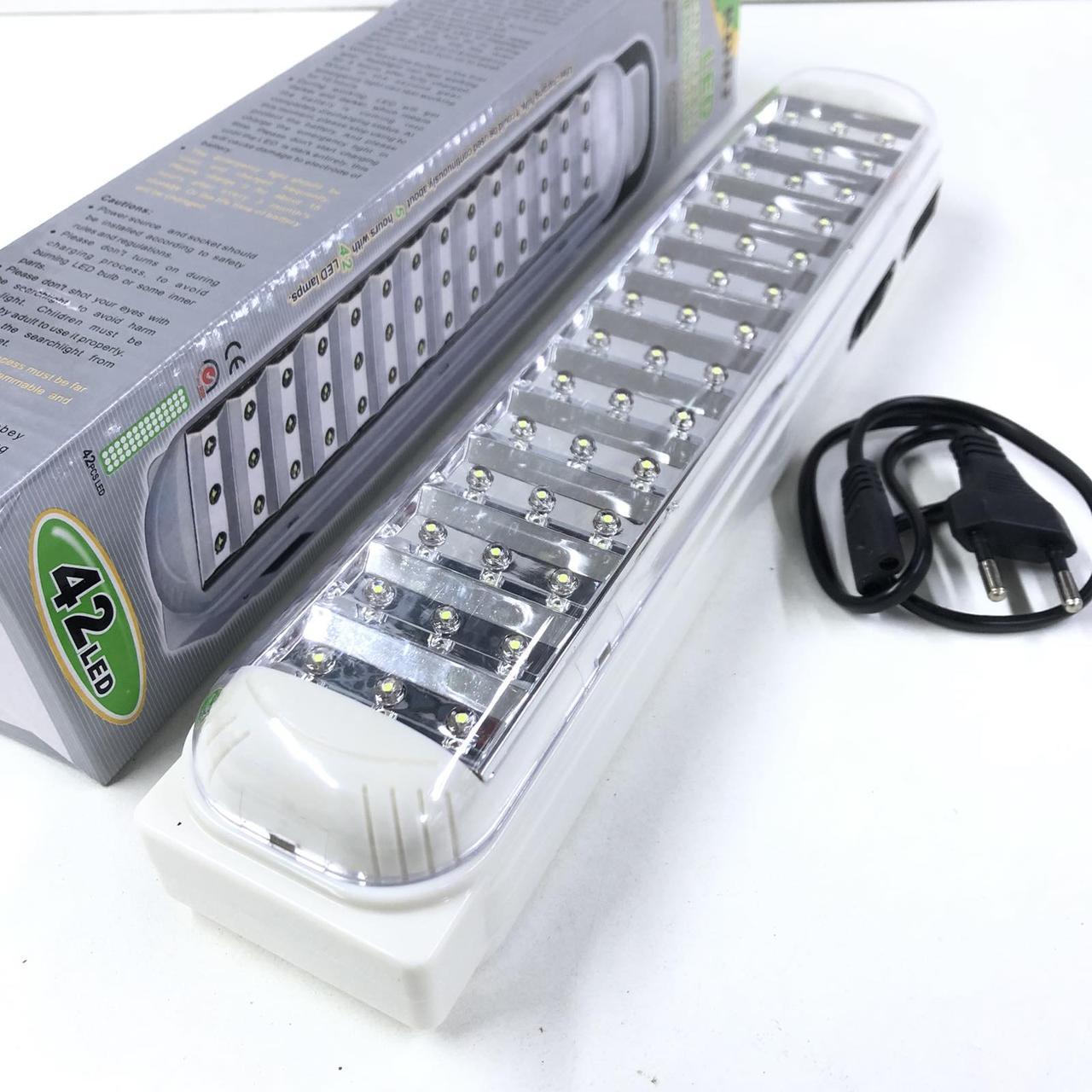 Лампа светодиодная аварийная DP 42 LED с аккумулятором (KD 714)