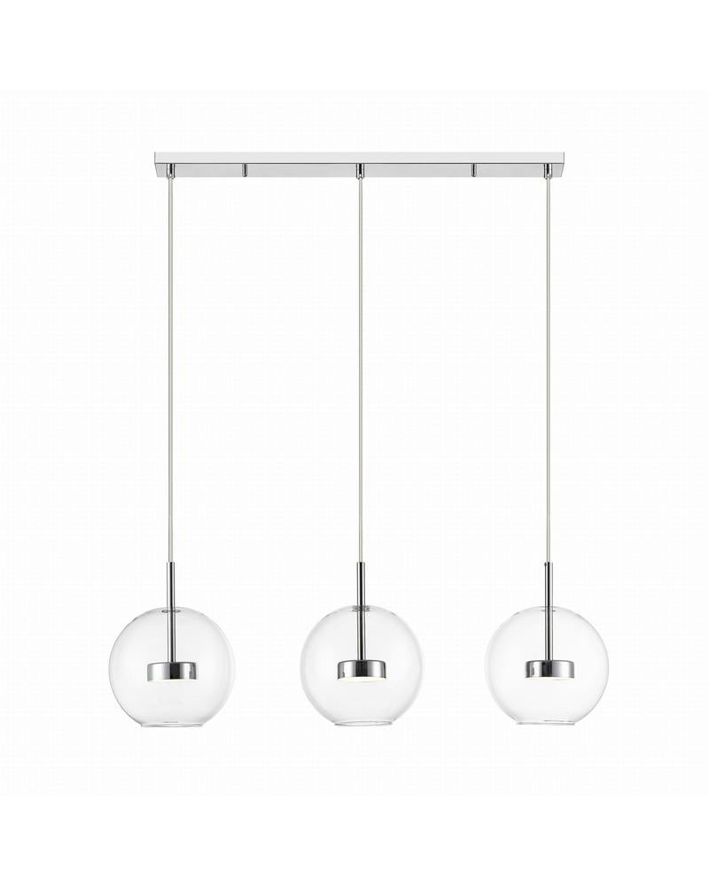 Светильник подвесной Zuma Line P0428-03J-B5AC Enceladus LED 3x5W 3000K 500Lm IP20 Хром (26398386)