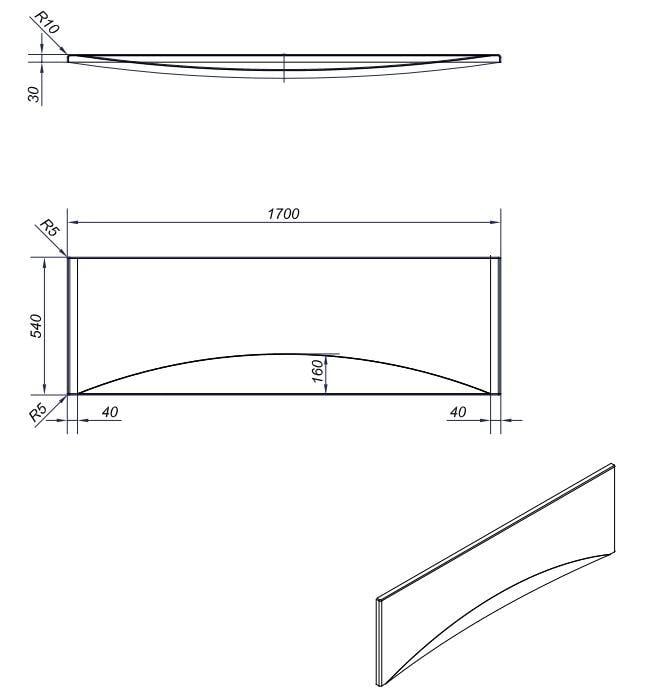 Панель для ванны Cersanit Virgo/Intro/Zen с креплением пластиковая 170 см Белый - фото 6 Панель для ванны Cersanit Virgo/Intro/Zen с креплением пластиковая 170 см Белый - фото 6