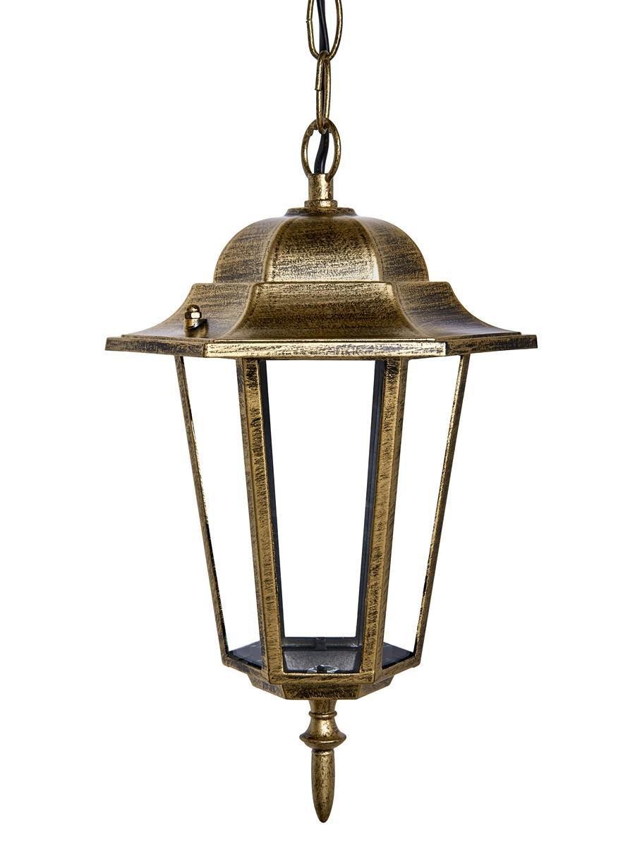 Світильник садово-парковий Delux Palace A005 60 Вт Е27 Чорний/Золотий (24573672)