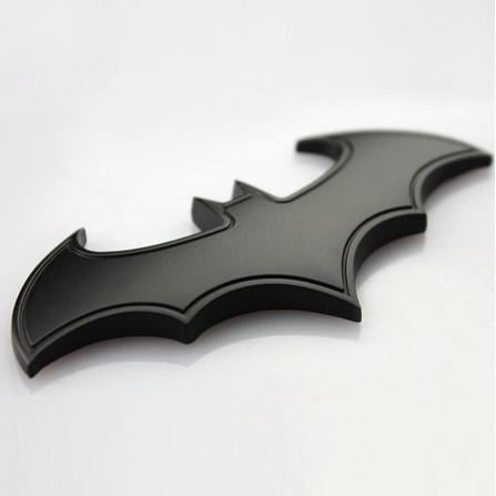 Эмблема значок Batman Бэтмен металл 3,5х8 см Черный матовый (1143181406)