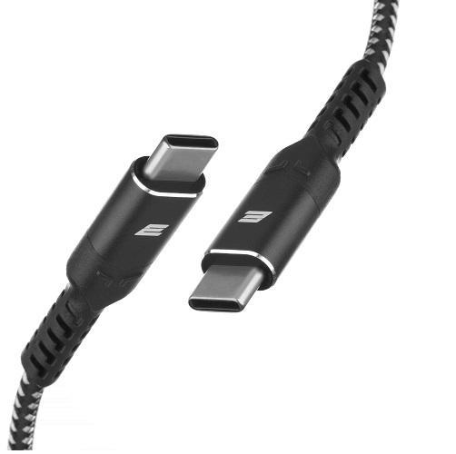 Кабель 2E USB-C to USB-C 240 Вт 1 м Чорний (2E-CCCCAL-WH) - фото 2