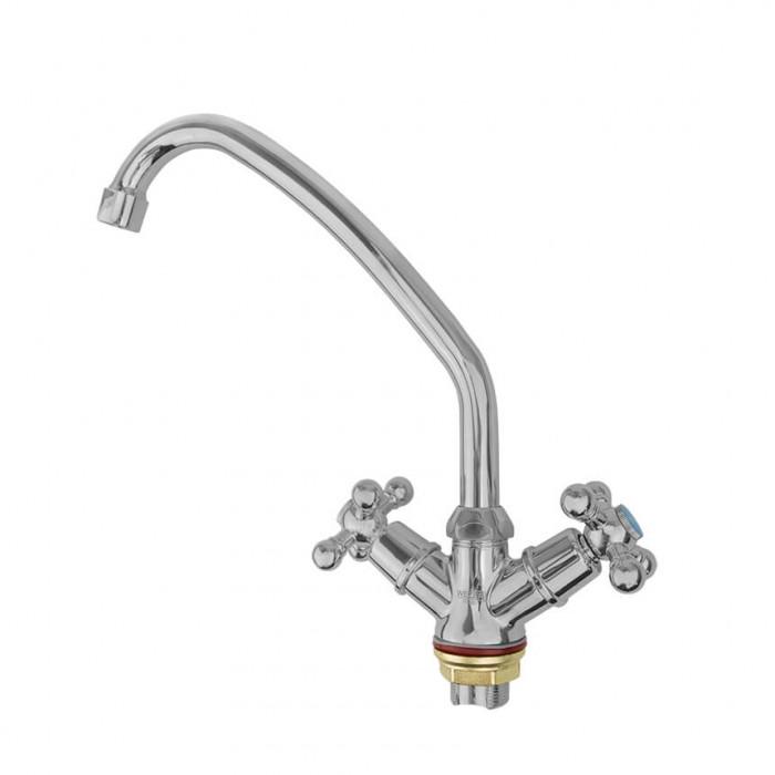 Смеситель для кухни Wezer TZH4-605 1036574 двухвентильный Хром (102581) Смеситель для кухни Wezer TZH4-605 1036574 двухвентильный Хром (102581)