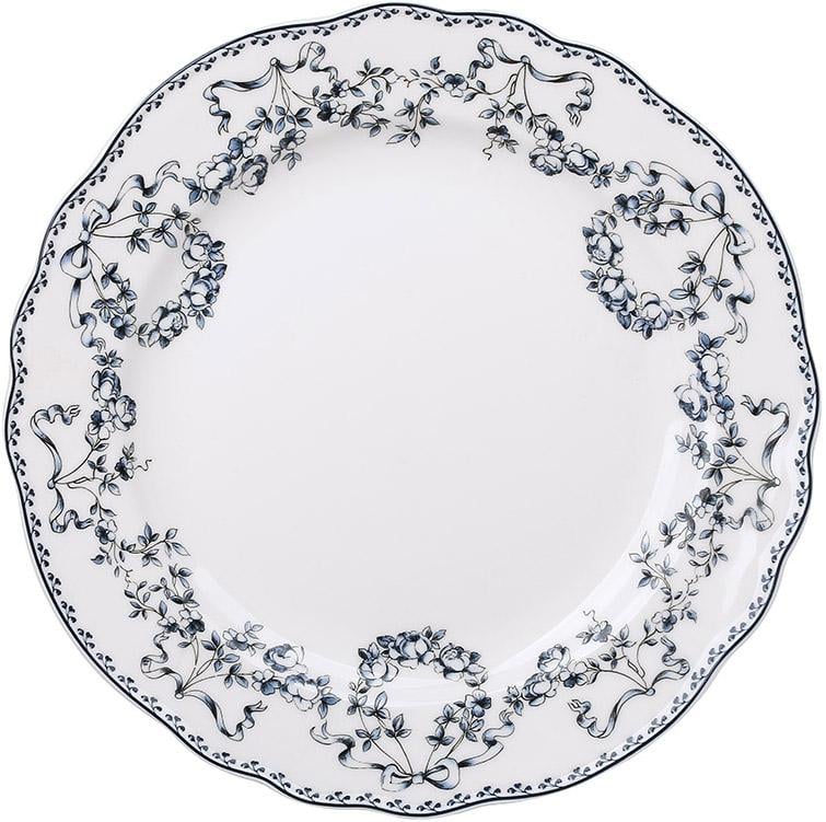 Набор обеденных фарфоровых тарелок Ø 20,5 см 2 шт. Винтаж Blue (BD-498-348)
