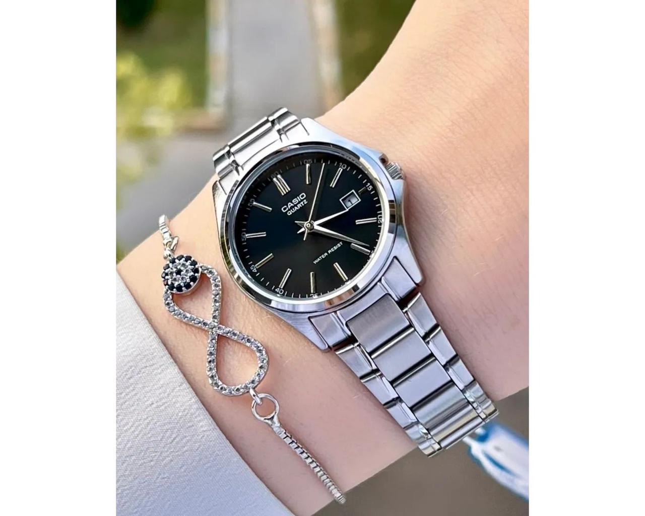 Наручные часы женские Casio LTP-1183A-1A d 28 мм Серебряный/Черный (2465830314) - фото 6 Наручные часы женские Casio LTP-1183A-1A d 28 мм Серебряный/Черный (2465830314) - фото 6