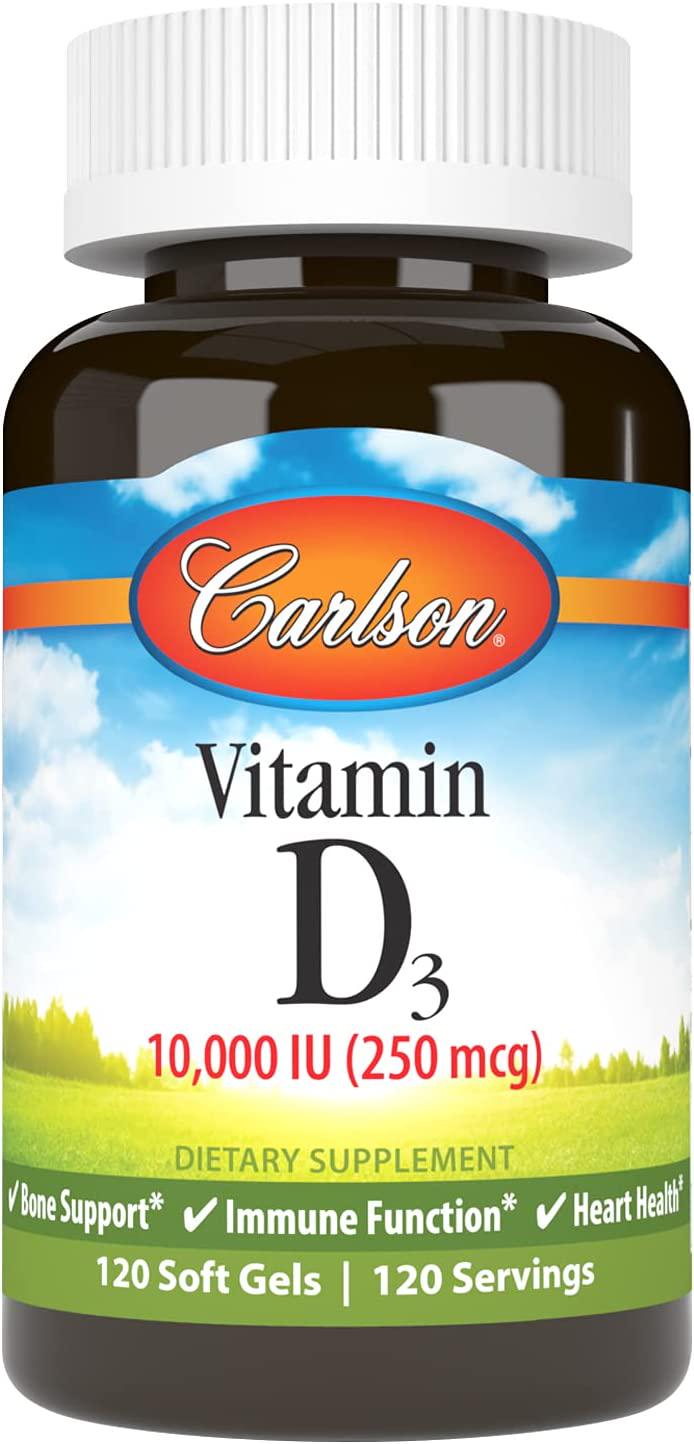 Витамин D3 Carlson Labs Vitamin D3 1000 IU 25 mcg 120 softgels